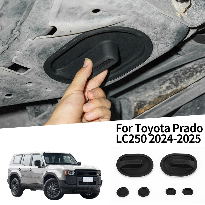 

For LHD Toyota Prado LC250 2024-2025 Chassis Silicone Protective Cover for Insect Rodent Protection Auto Accessories 6PCS
