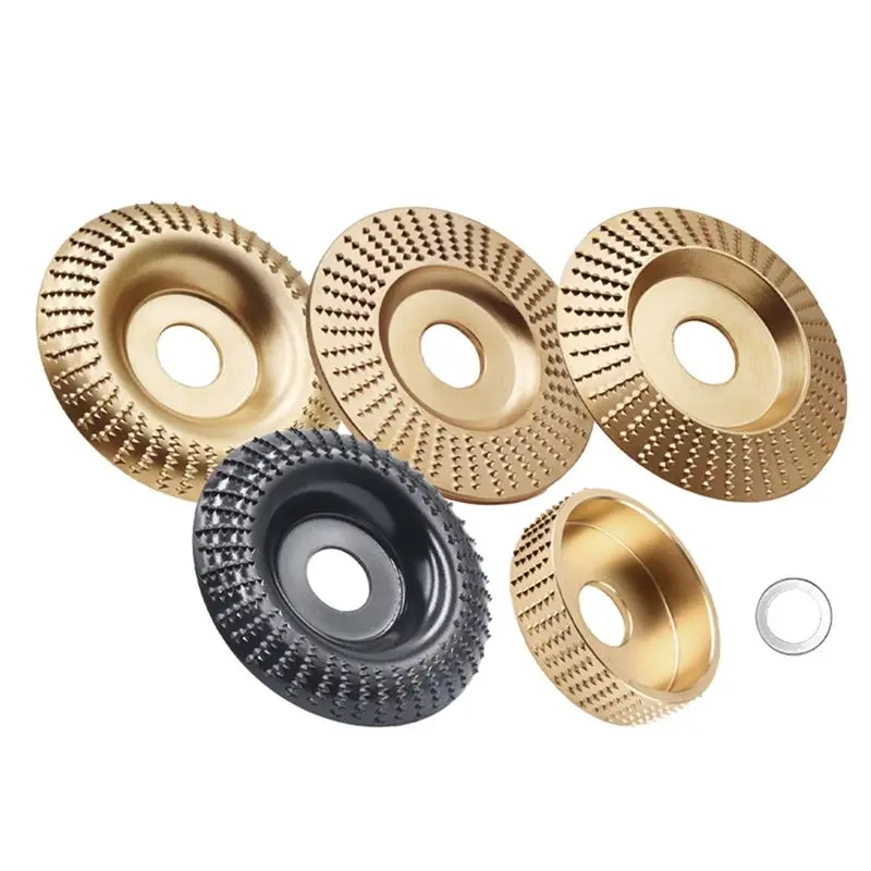 [NEWA76K!】 Angle Grinder Wood Carving Tools: 5 Pcs Grinding Polishing Rotary Disc Wheel Set, Abrasive Disc Sanding Wood Set
