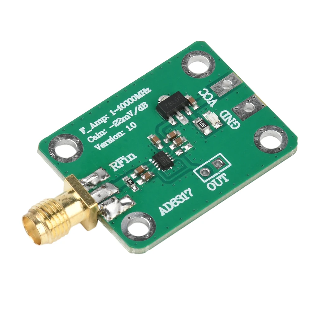 AD8317 HF-Modul Hochfrequenz-Ausgang Log-Detektor Leistungsmesser DC 7-15V Signalleistungsmessung 1M-10000MHz – Detail 10