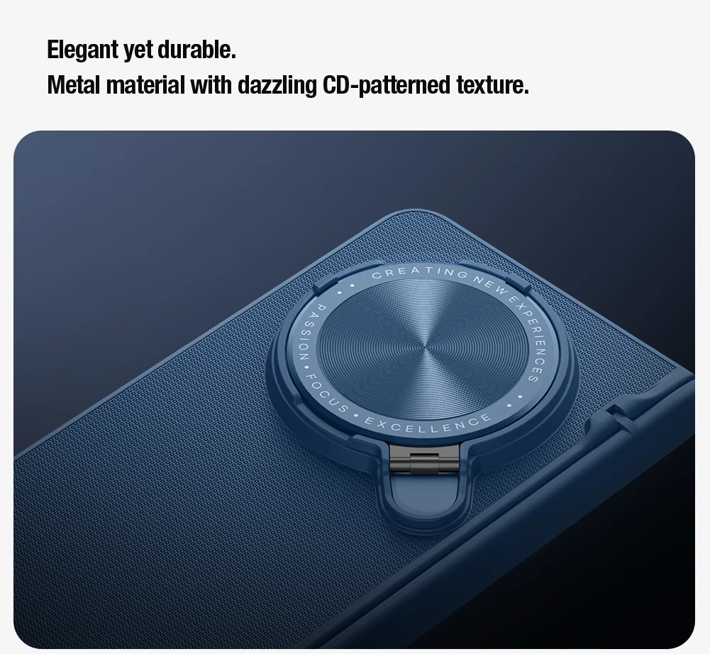 

For OPPO Find N5 5G Fold Case Nillkin Super Frosted Shield Prop hard PC TPU Frame Case Lens Camera Stand Cover Proteciton