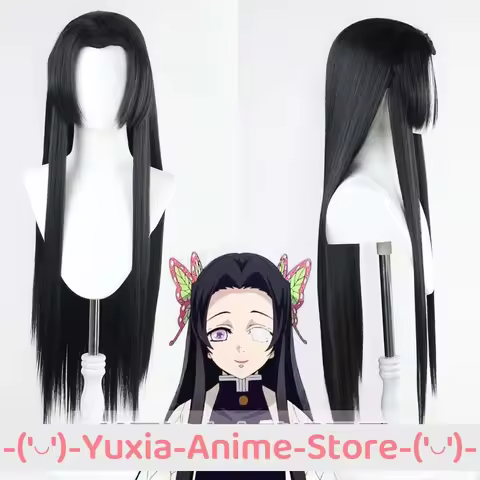 Demon Slayer Kanae Kocho Cosplay Wig Anime Game Roleplay Party Costume Prop Synthetic Hair Heat Resistant Fiber