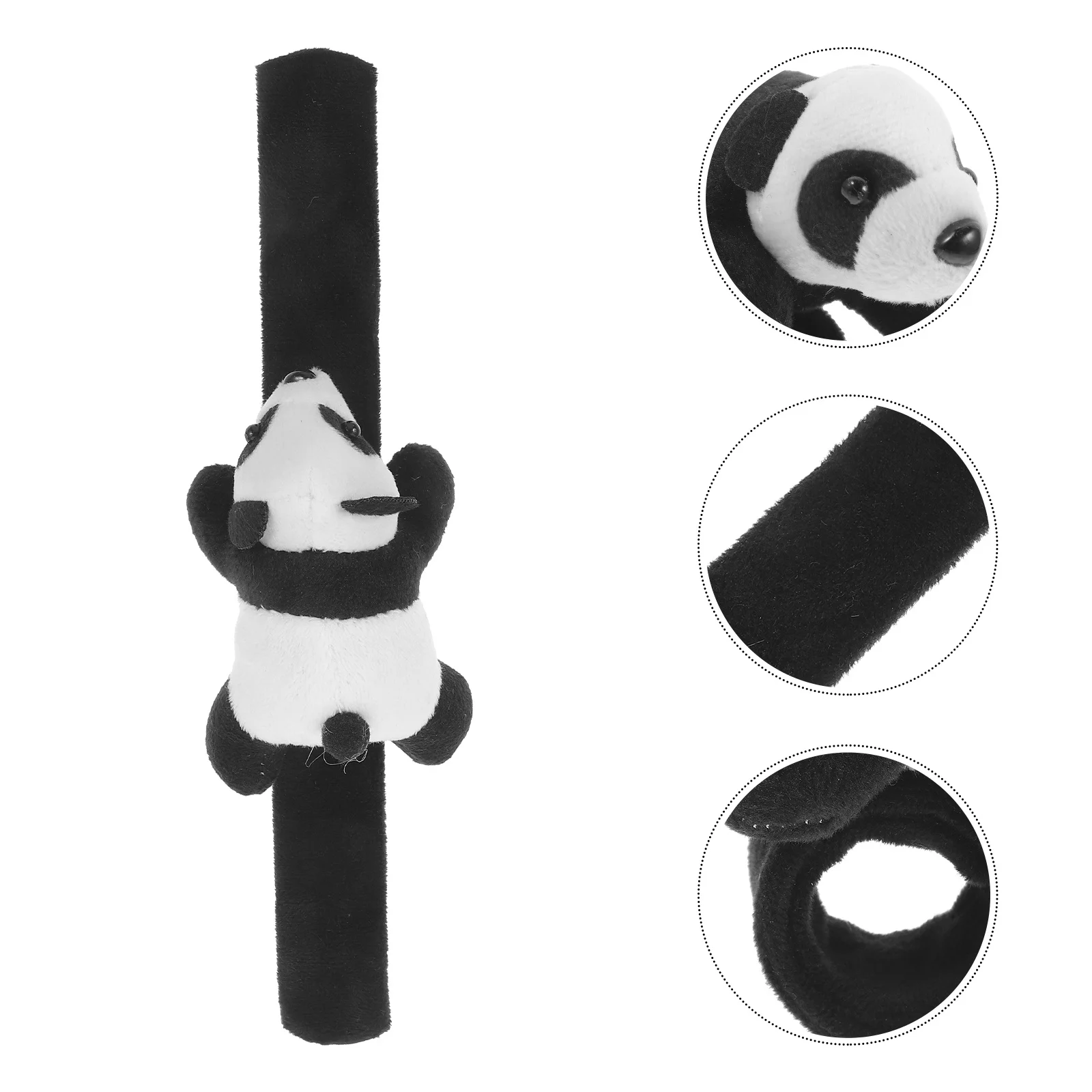 الكرتون الباندا صفعة سوار رائعتين محشوة الحيوان معصمه لوازم الحفلات الحيوان المفاجئة أساور للأطفال صفعة سوار