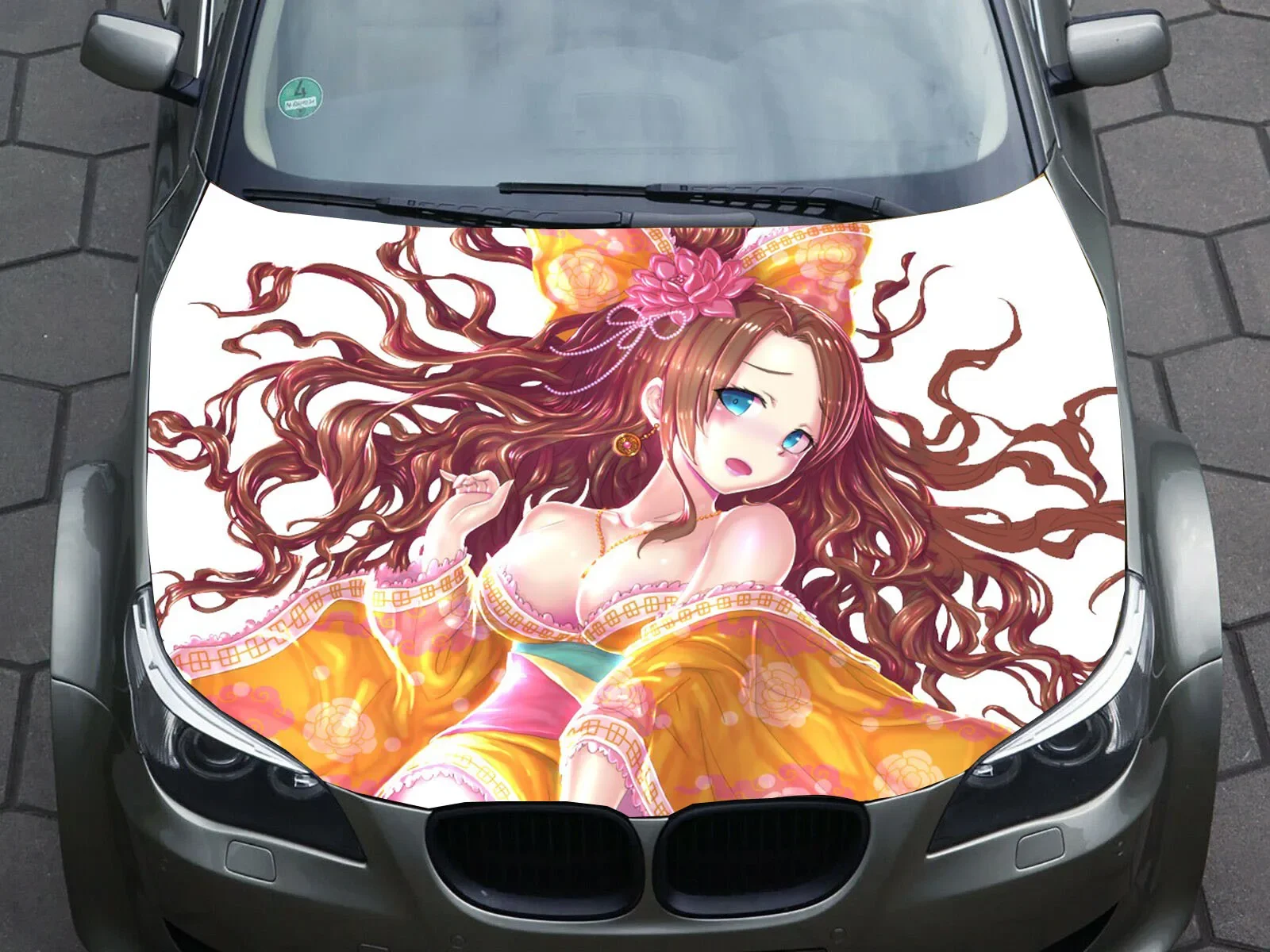 Two-dimensional Girl Sexy Car Sticker Car Painting Hood Packaging Universal Anime Animation Character Modified Car Head Sticker