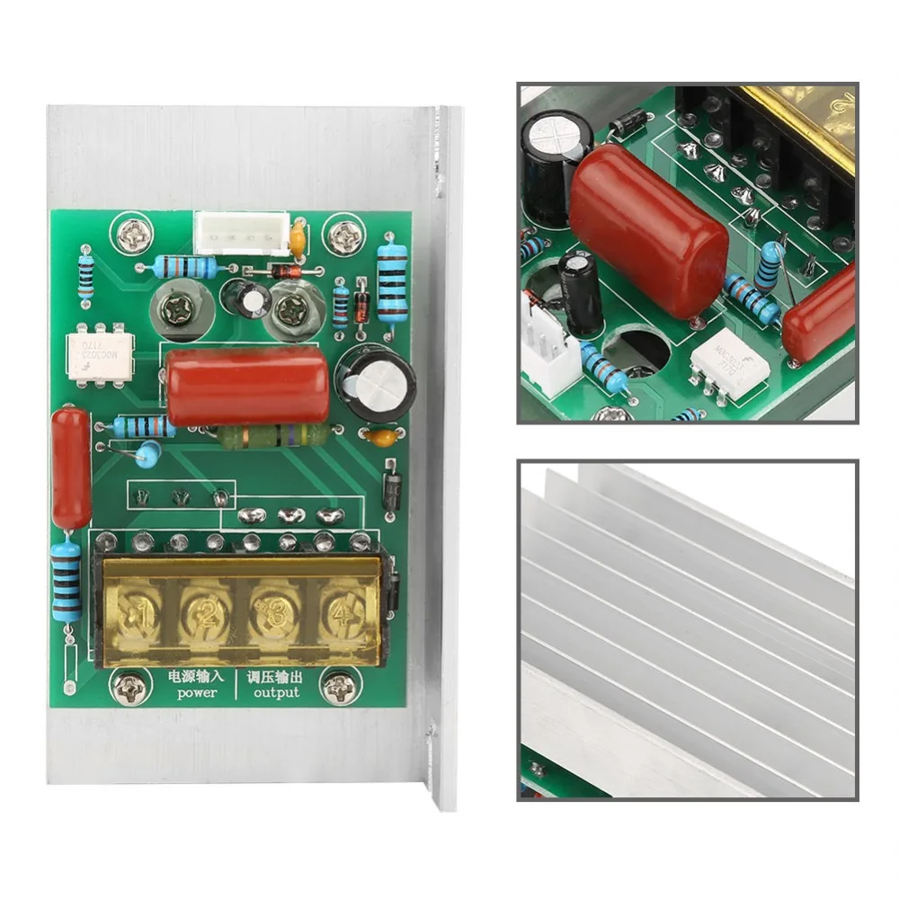 

8000 Вт AC220V Регулятор скорости Простая установка Цифровой регулятор напряжения Регулировка температуры Высокая мощность