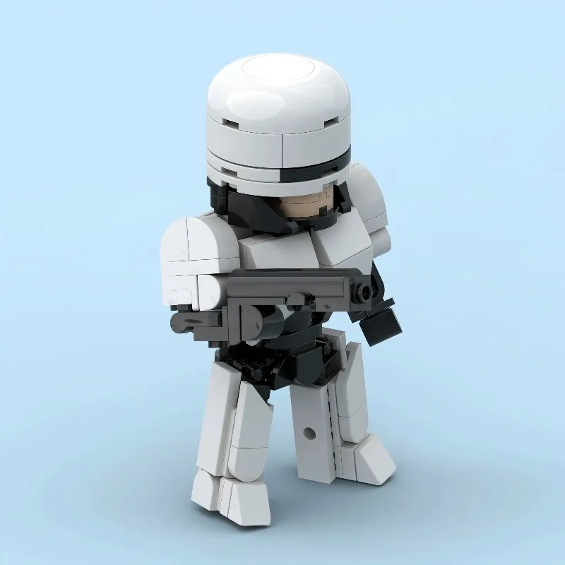 MOC-Bausteine, mechanischer Polizist, Montagespielzeug für Kinder, Dekorationsartikel für Robotermodelle, Geburtstagsgeschenk für Jungen – Detail 2