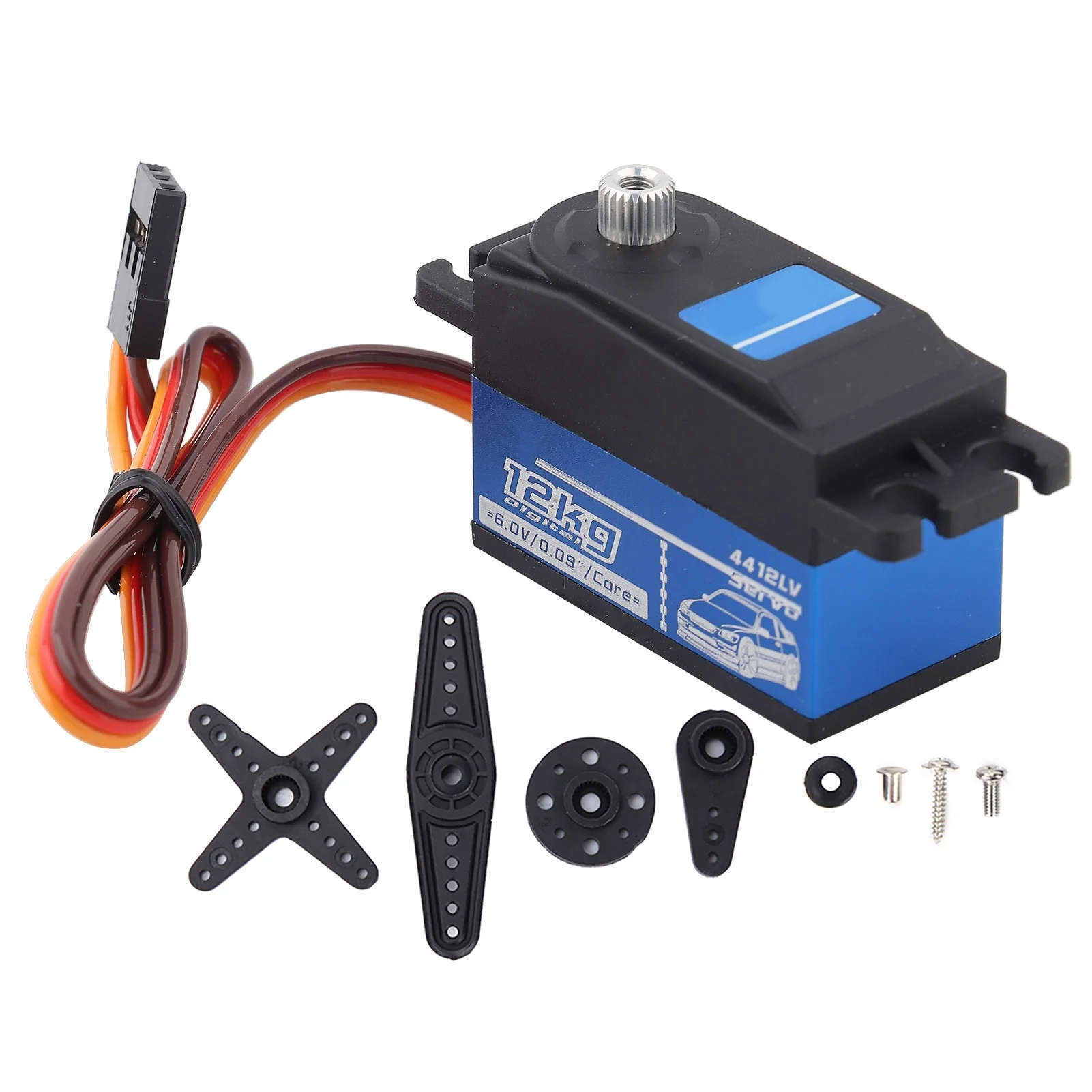 

1:10 Remote Control Drift SPT4412LV 12KG Digital Servo Large Torsion Metal Gear for RV