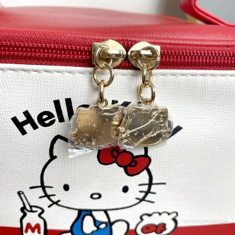 Sanrio Hello Kitty borsa per il trucco borsa per il trucco di grande capacità Cartoon Cute Handbags Y2k ragazze borsa per la conservazione della