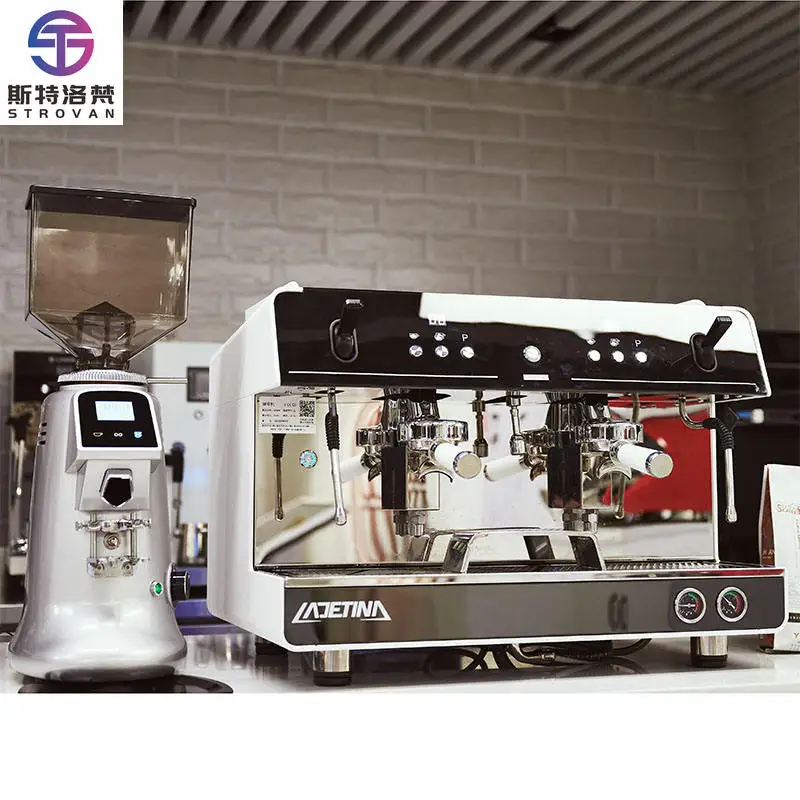 

STLF Professional Vintage Italian Espresso Coffee Machine Electric Hot Chocolate Cappuccino for Coffee Shops Outdoor Use