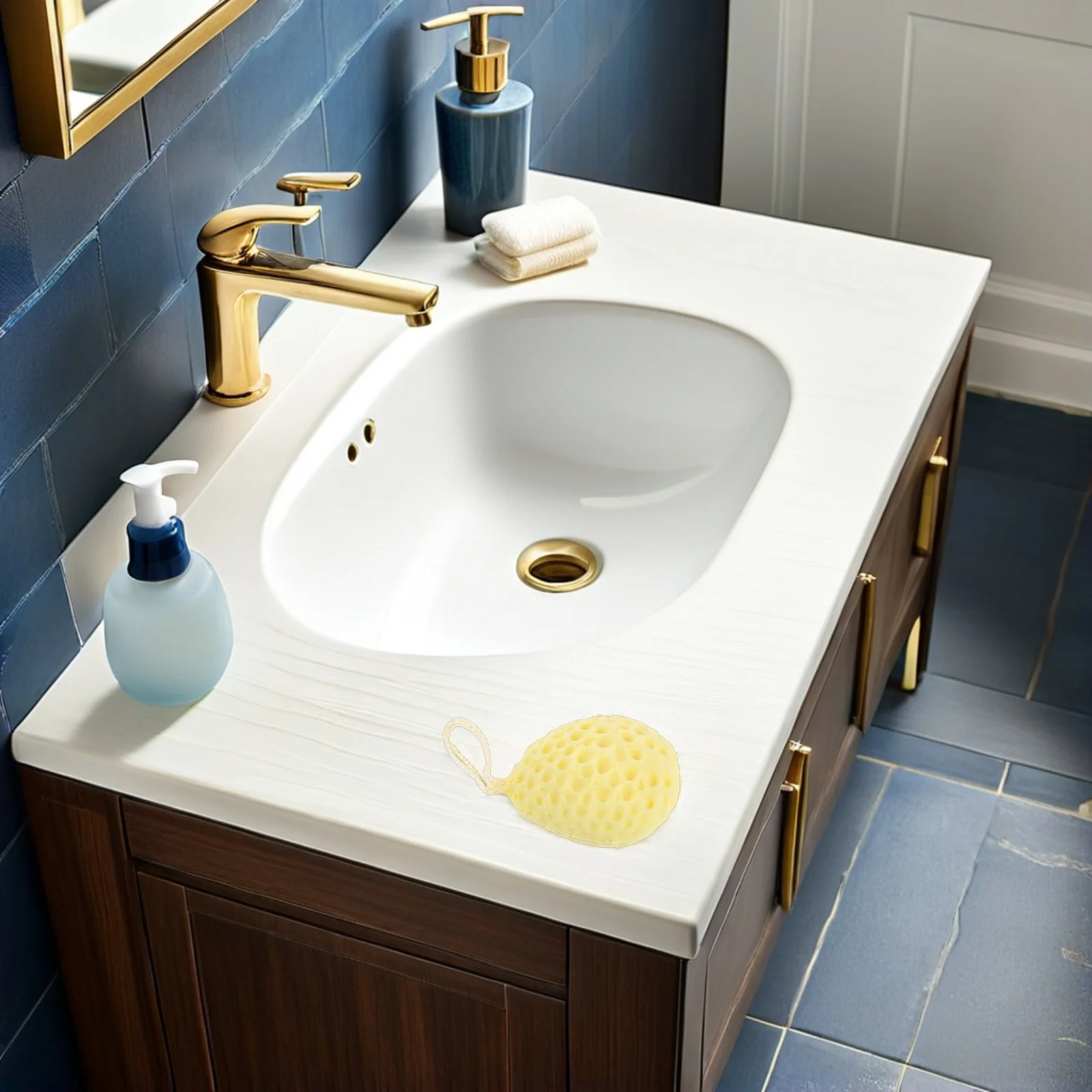 

Honeycomb Bath Sponge Soft Exfoliating Shower Puff Body Scrubber Mesh Pouf Deep Clean Gentle Skin Loofah Bath Sponges for Adults