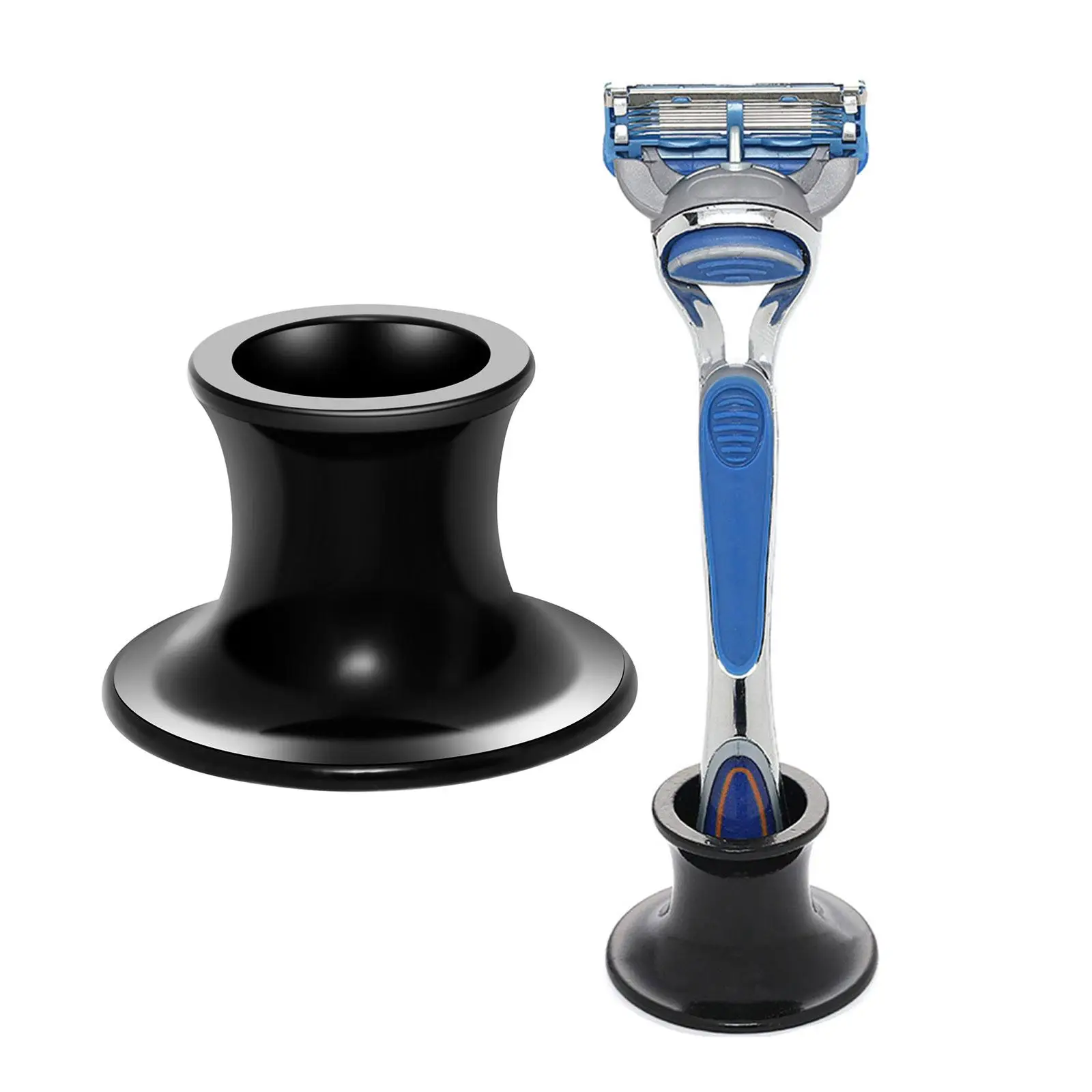 حامل فرشاة الحلاقة متعدد الأغراض للرجال، حامل ماكينة الحلاقة من سبائك الزنك، قاعدة تجفيف للاستخدام المنزلي أثناء السفر #3