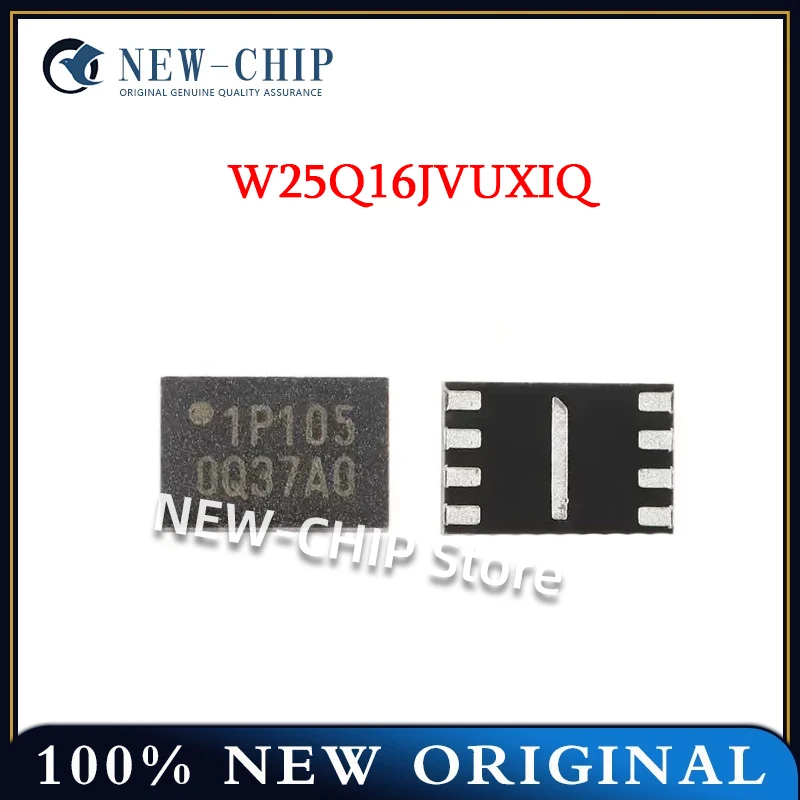 2PCS-100PCS/LOT   W25Q16JVUXIQ   USON-8   1P105   New original