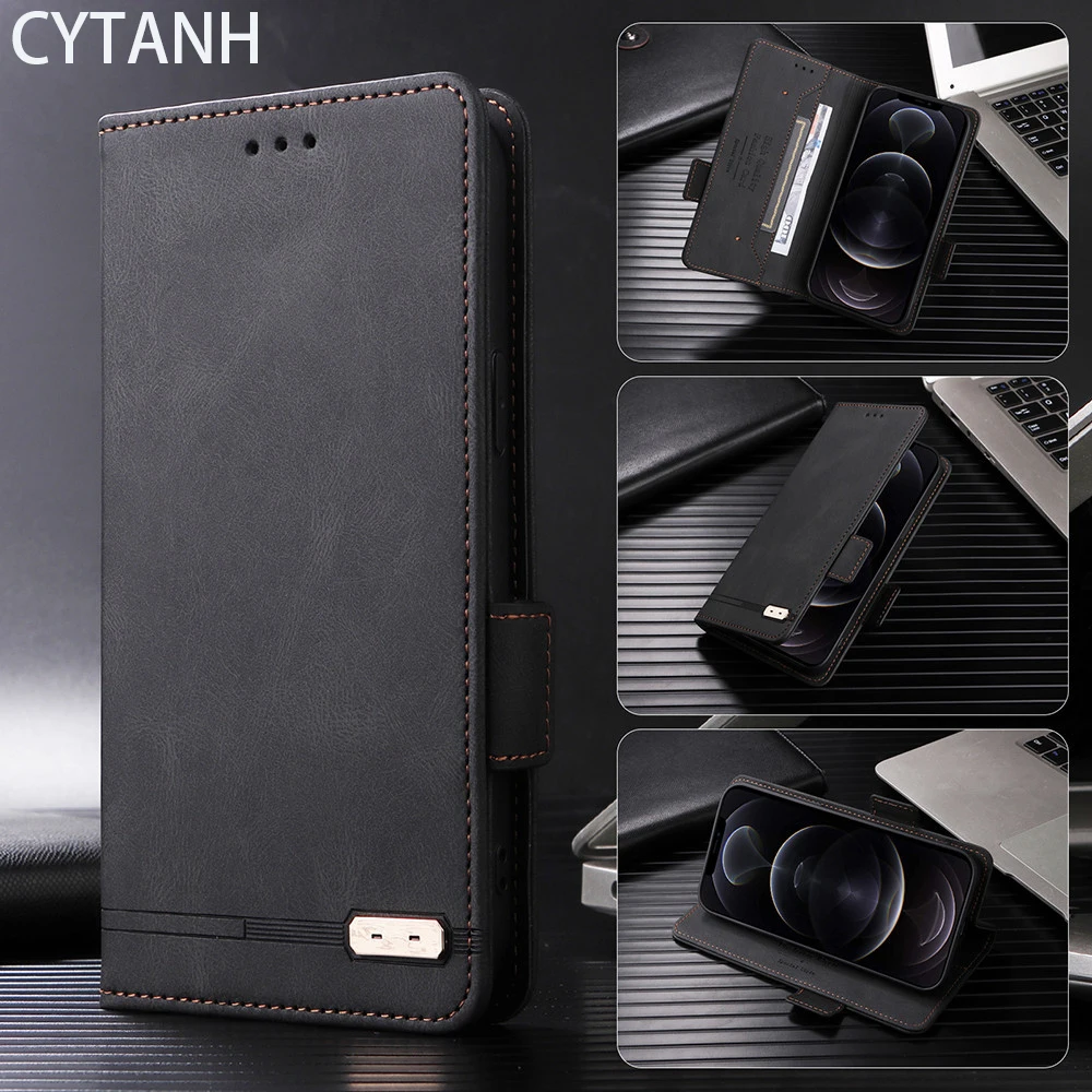 Luxury Magnetic Leather Case For Motorola Moto G53Y G53J G23 G13 G73 Cover Capa Flip Protect Mobile Phone Case E03N