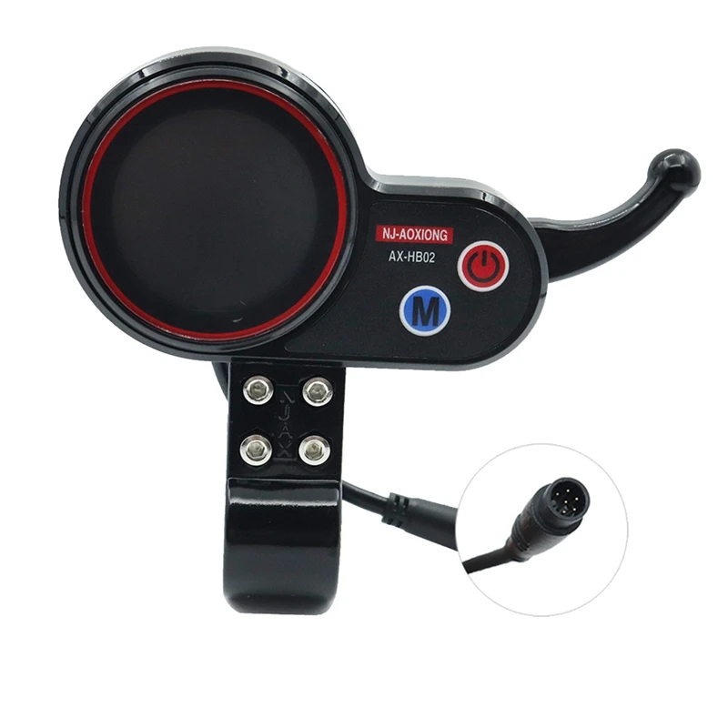 NJ-AOXIONG AX-HB02 Electric Scooter Dashboard 36V 48V Meter NJAX-T Meter Adjustable 6PIN For Electric Scooter