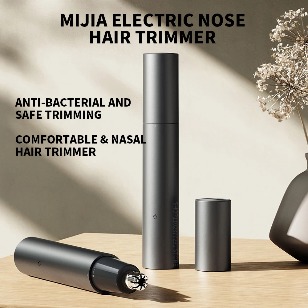 Original NEUER MIJIA Elektrischer Nasenhaarschneider Tragbarer Nasen- und Ohrenhaarschneider Augenbrauen-Trimmer für Männer Wiederaufladbarer Schmerzloser Trimmer CN – Detail 2