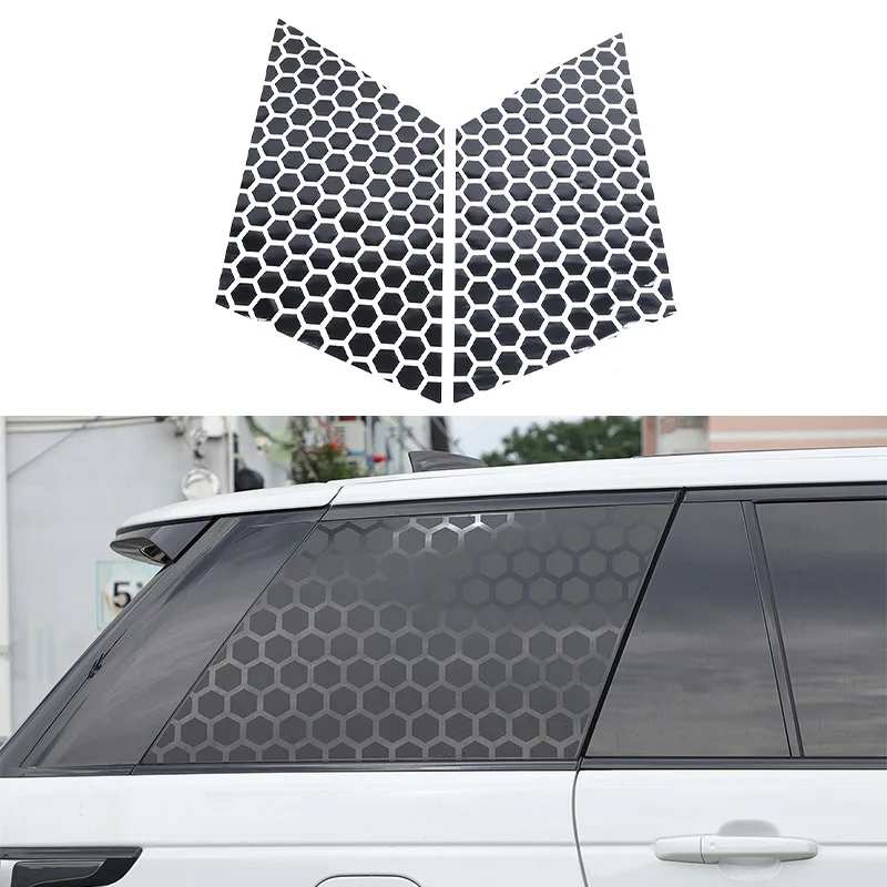 For Land Rover Range Rover Vogue 2013-2022 Car Rear Window honeycomb design Decorative Stickers Car Stickers Car Accessories