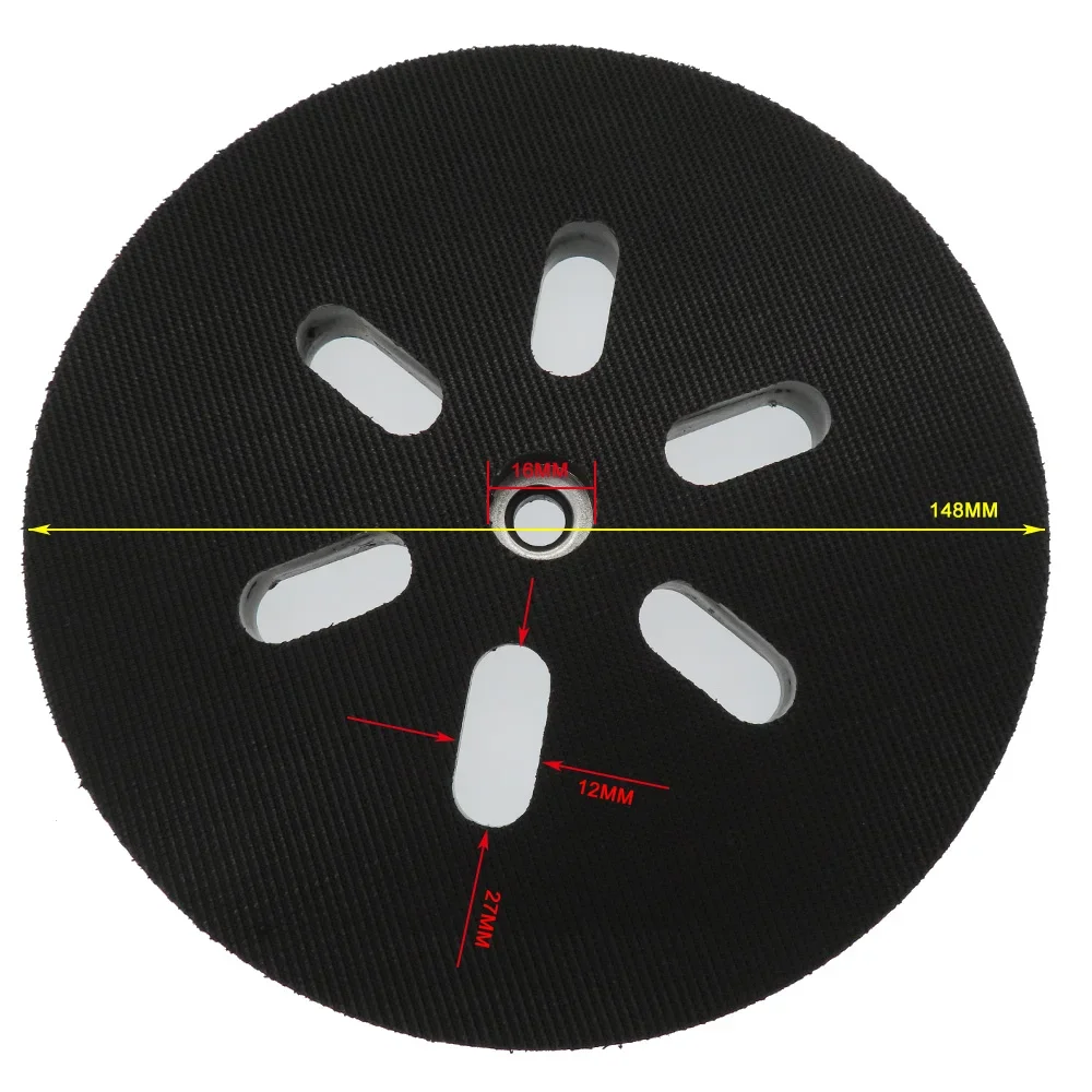 Imagem -04 - Hook e Loop Lixar Pad Placa de Apoio para Bosch Turbo Grinding Machine Buraco Gex 150 Gex 150ac