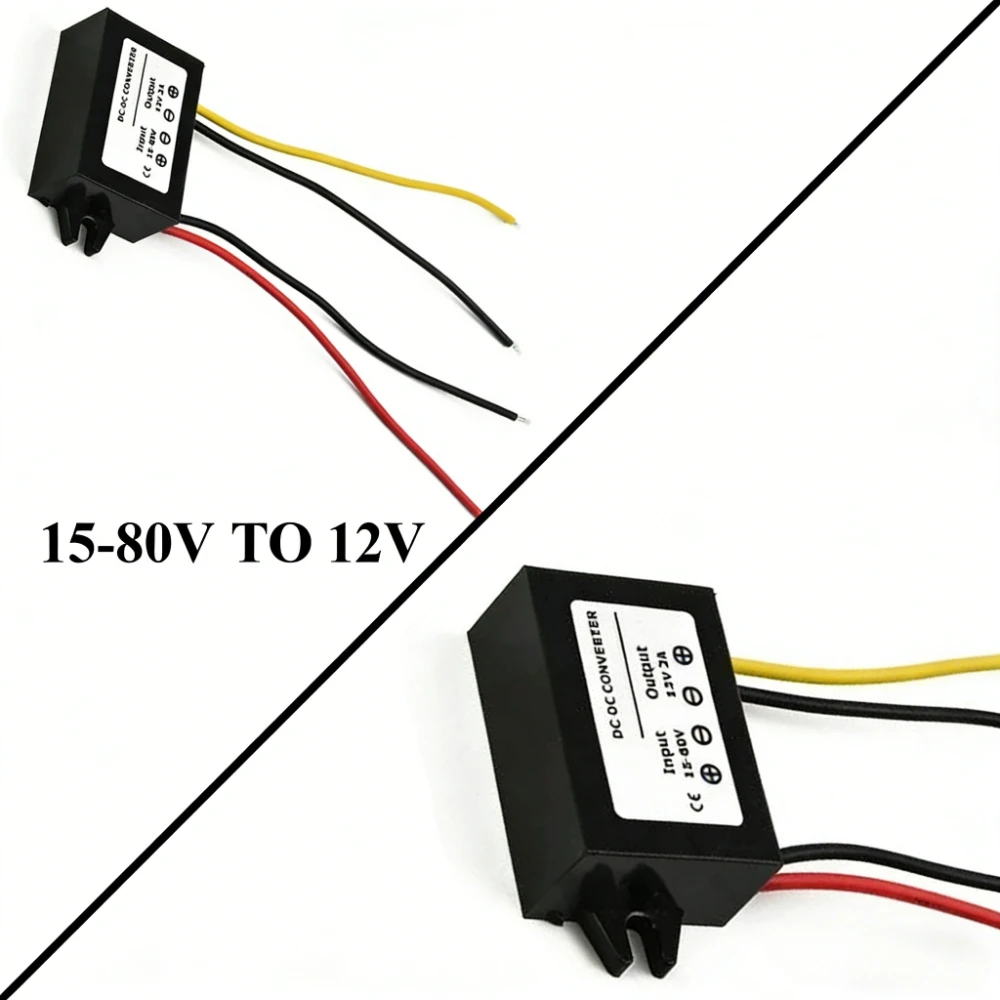 

15V-72V 18V 24V 36V 48V 60V To 12V DC-DC Step Down Module Converter 2A 24-36W High Efficiency Short-Circuit Protection CE