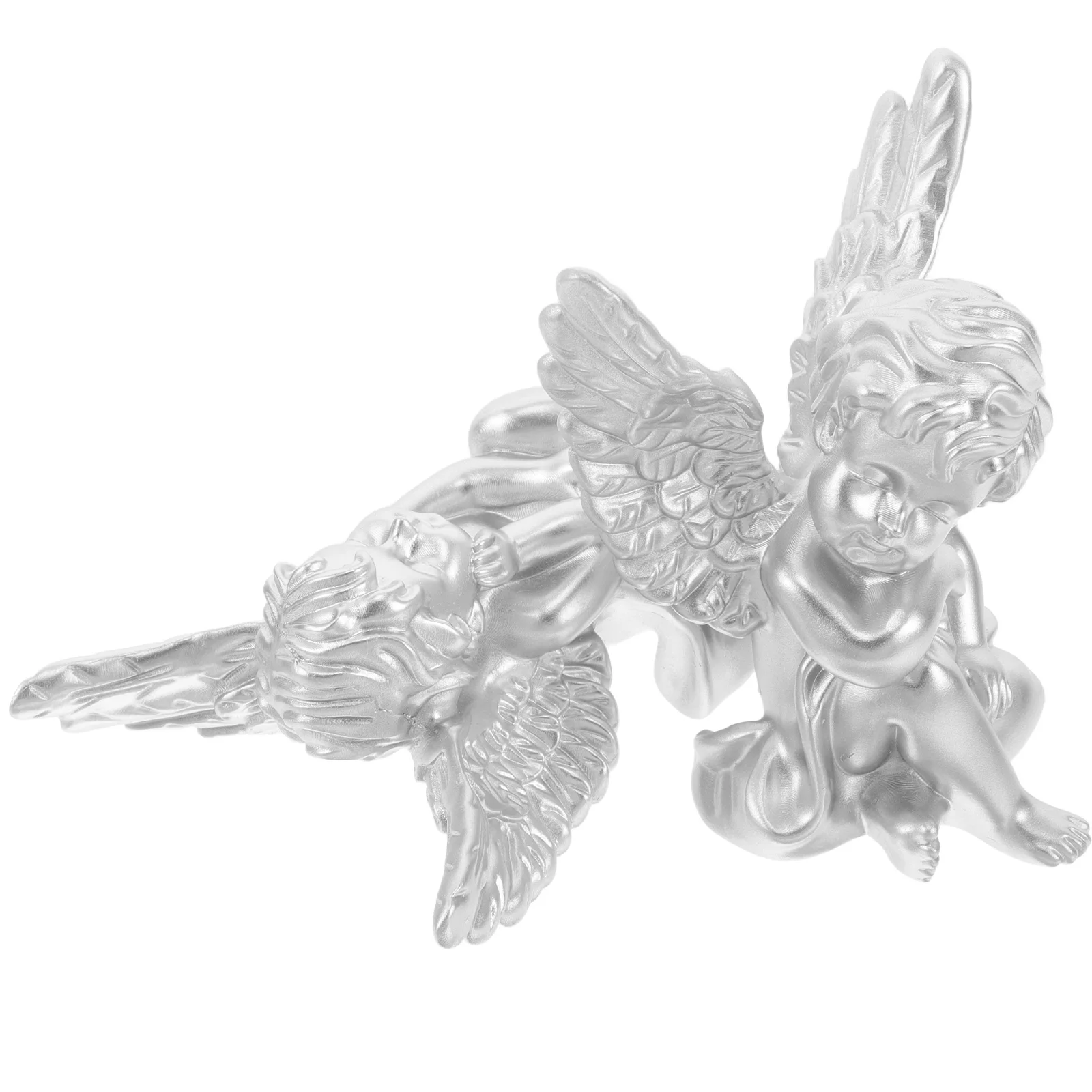 

2pcs Figurines Resin Small Angel Statue Home Decor Bedroom Garden Figurines Outdoor Decor Living Room Office Garden Ornament