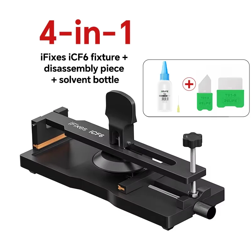 iFixes iCF6 Heating free repair jig RELIFE TD1-A/B removal piece RL-054 alcohol bottle suitable for mobile phone removal tool
