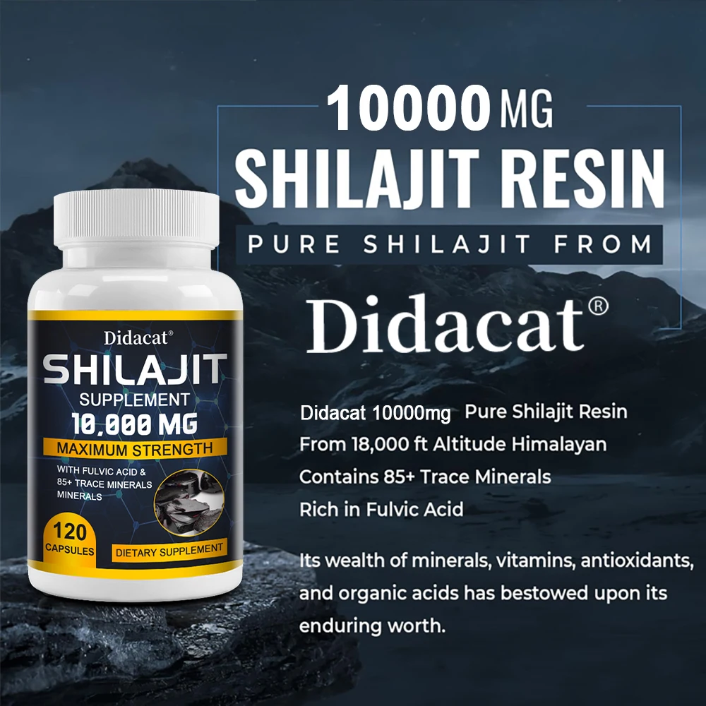 

Shilajit Maximum Potency, Trace Mineral Humic Acid, Natural Supplement, Immune Support, Energy and Cognitive Performance