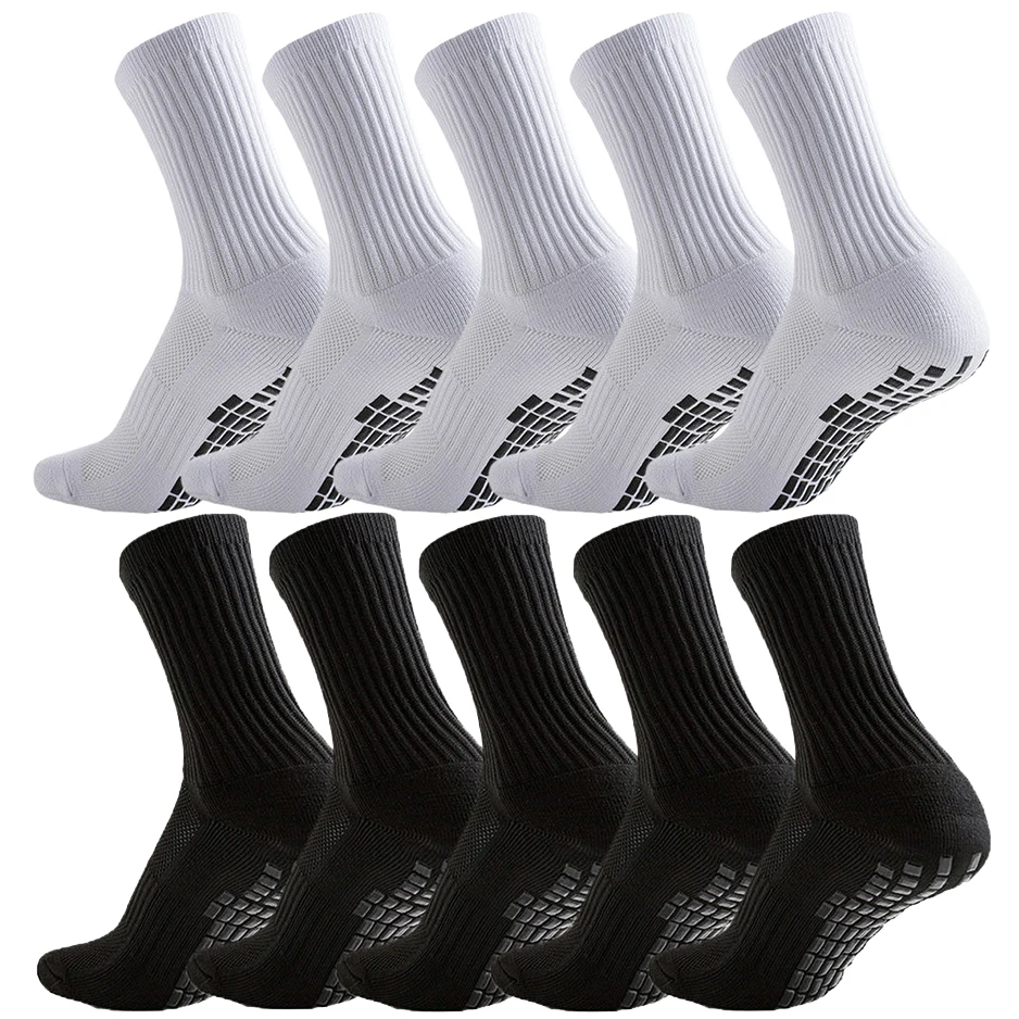 

10Pairs Men and Women's Performance Anti Slip Grip Socks Ideal for Baseball Football Basketball