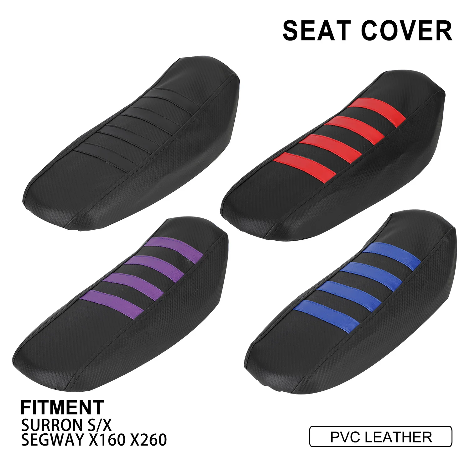 

Motorcycle PVC Seat Cover Cushion Covers Striped Soft Anti-skid Waterproof For Surron Sur-Ron Light Bee S X SEGWAY X160 X260