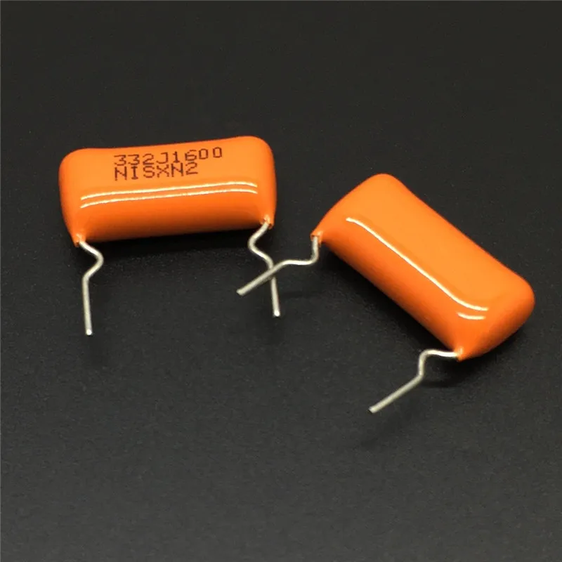 10Pcs/100Pcs NISSEI CBB capacitor MPE 332J1600 1600V 332 J 5% 3300pF 3.3nF Pitch=15mm Metallized polypropylene film capacitor