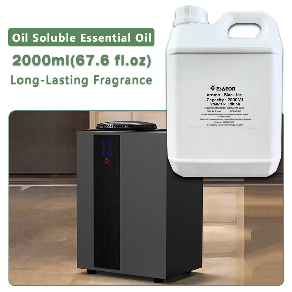 ESAEON Essential Oil - For All Waterless Aromatherapy Machines, Hotel Aroma Machine Oil, Black lce Hilton - 2000ML (67.6 fl.oz)