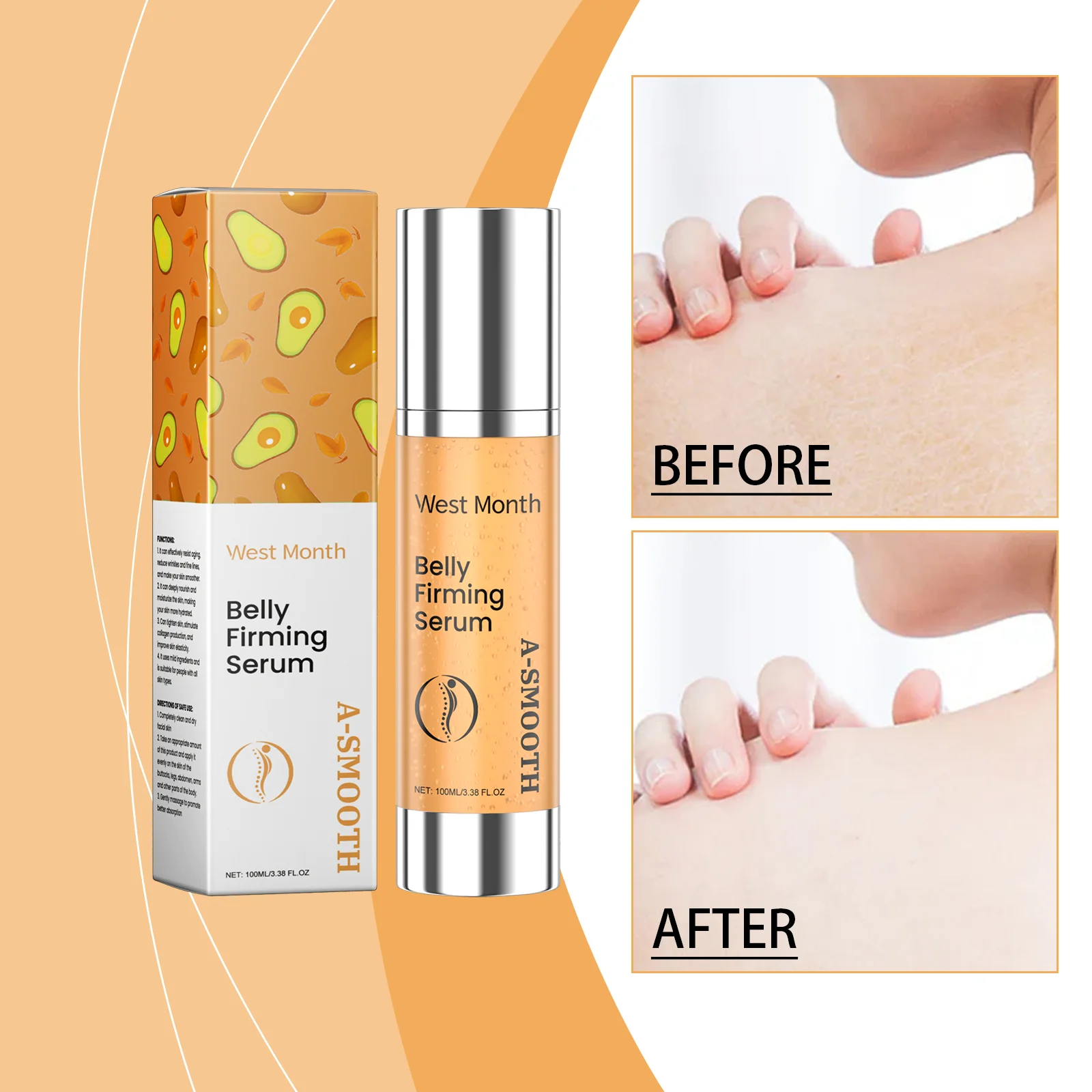 

WEST MONTH Firming Serum Mildly Moisturize, Tender and Firm Skin, Rejuvenate, Rejuvenate and Rejuvenate Avocado Essence