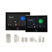 Tuya 7-Inch Smart Home Security Panel WIFI 4G Portable Intelligent Voice Alarm System For Fire Door Smoke Detection Door Sensor