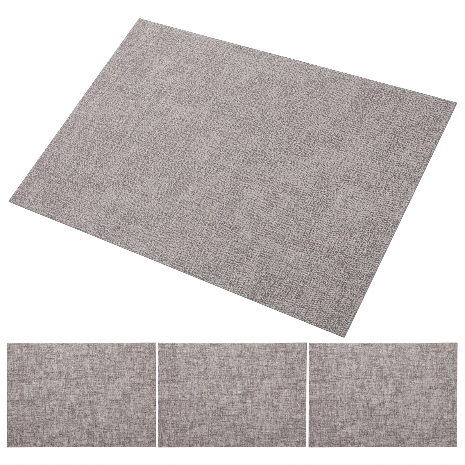 

4 Pcs Waterproof Oil Proof Placemats Table Mats Dining Protection Heat Insulation Kitchen Rectangular Place Mats Modern
