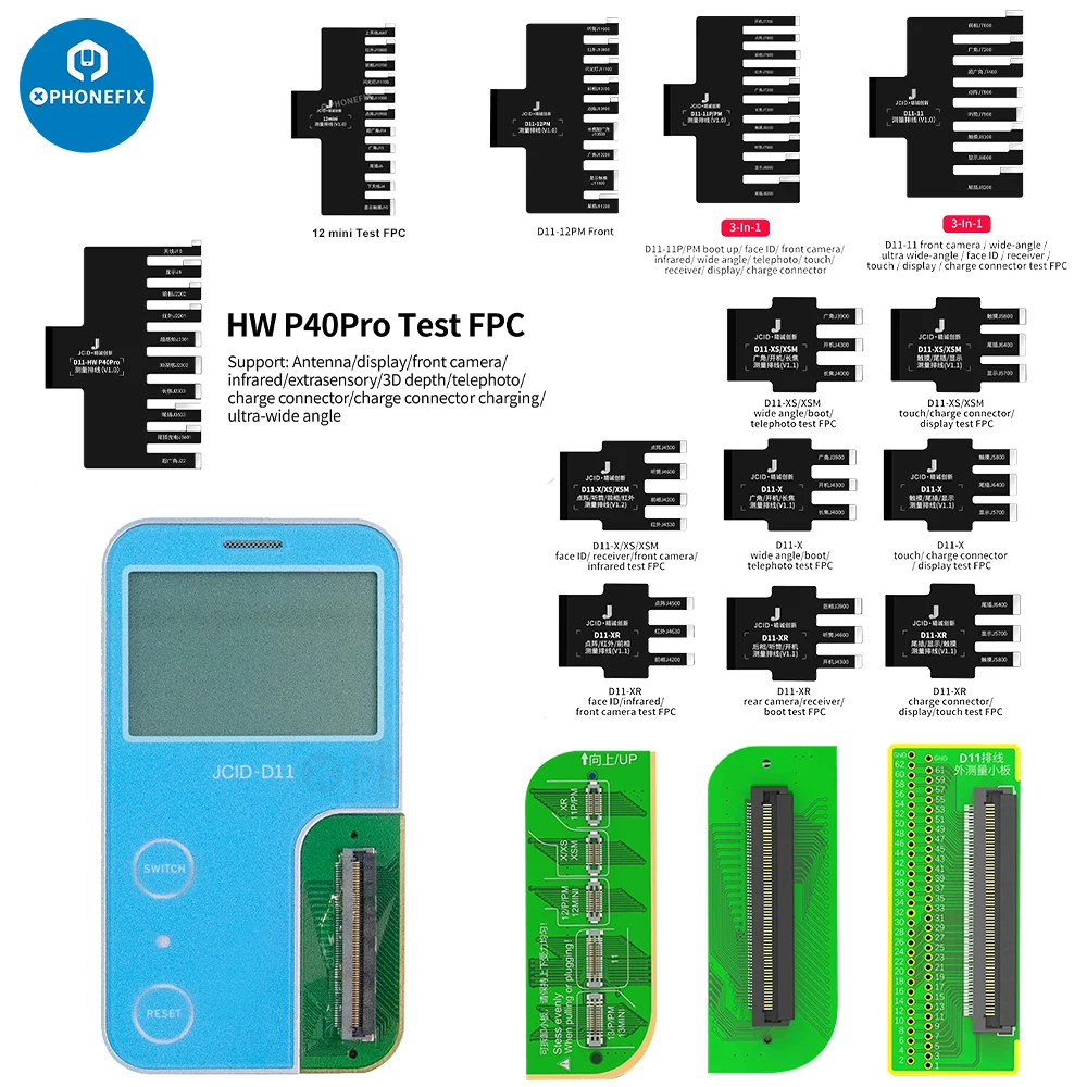 JCID-D11 Multifunctional Digital Detector Support Bluetooth Connect With JC Maintenance Drawings for Measuring PCB Board Voltage