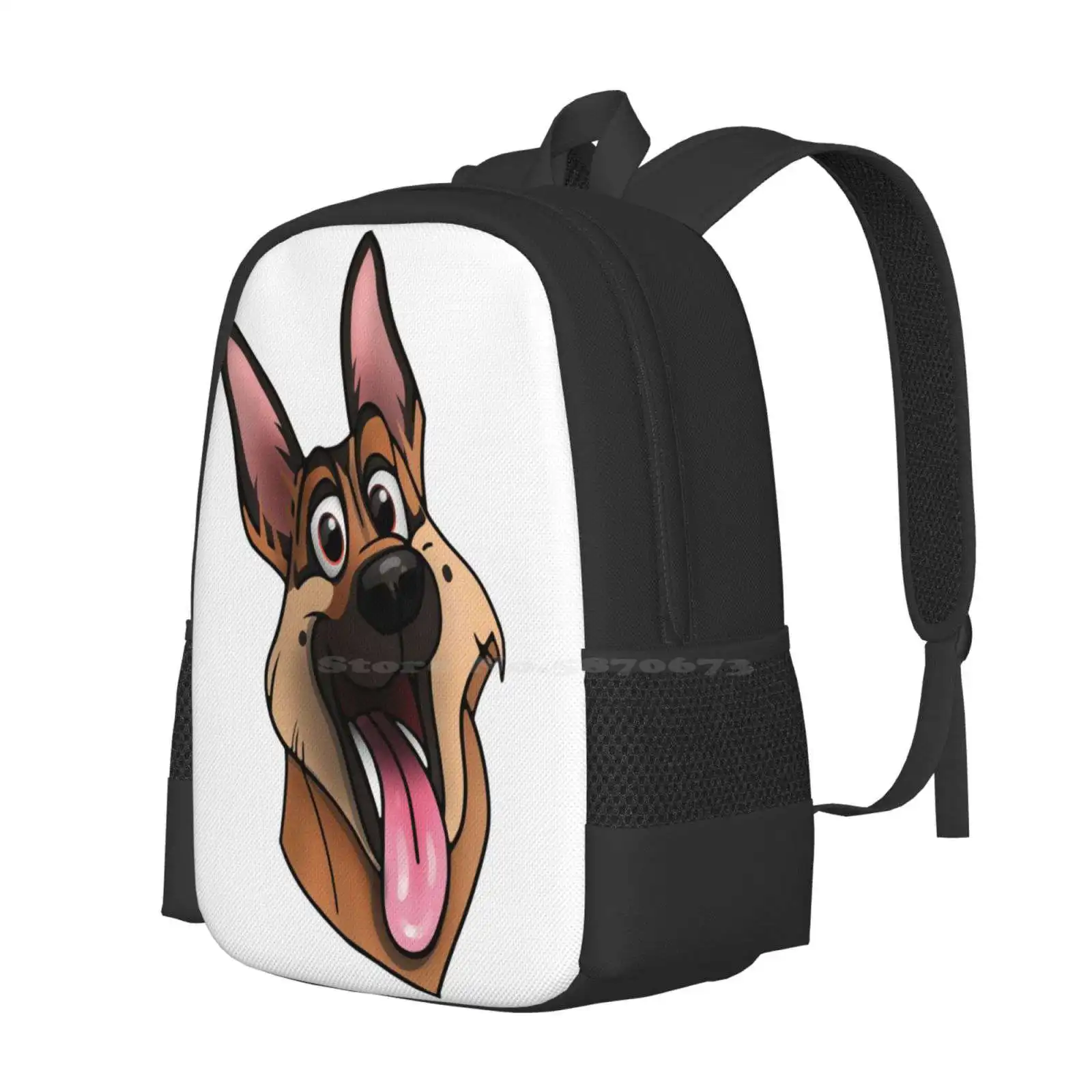 Mochila De Pastor Alemán para cachorros, bolsa de moda, Pastor Alemán, Shepard, Sheperd, Gsdmoji Dogs, dibujos animados bonitos, gran oferta