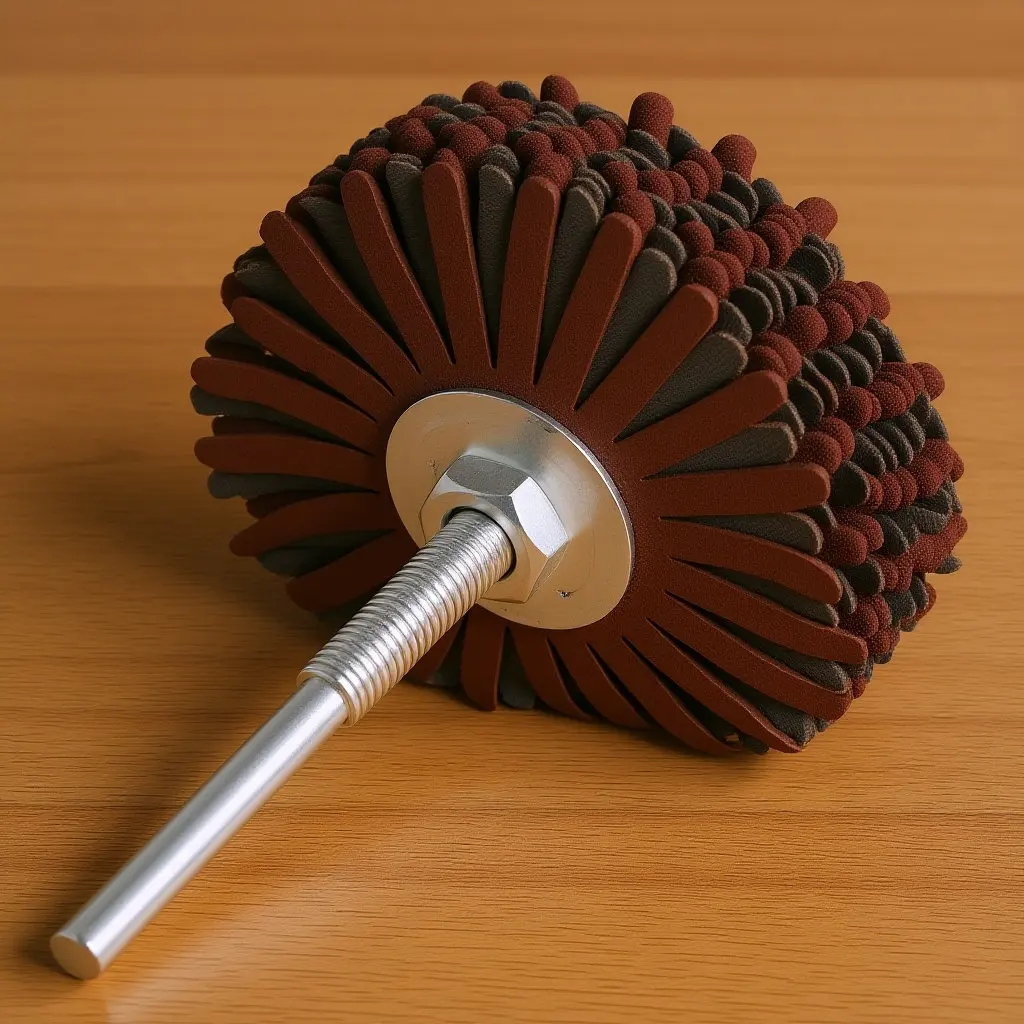 1Pcs Polishing Abrasive Wheel Elastic Abrasive Cloth Tool for Furniture Metal Wood Shoes Buffing Sandpaper Wheel view 6