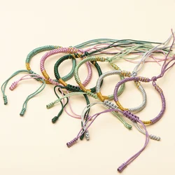 5PCS Creativity Adjustable Bracelets Handmade Woven Women Men Rope Couple Bracelet For Making DIY Accessories Gift Wholesale