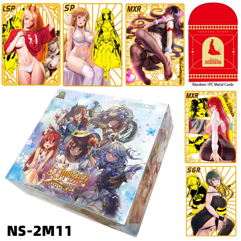 

New Goddess Story NS-2M11 Booster Box Msr Ptr Rare Card Anime Game Girl Party Swimsuit Bikini Feast Doujin Toys And Hobbies Gift