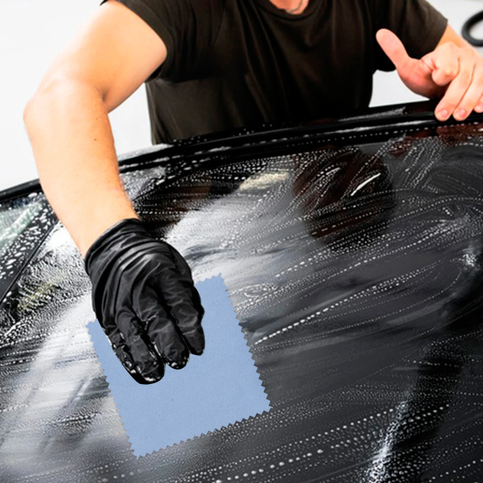

1 set Crystal Sponge Block Car Wax Applicator Pads Blue Square Wax Applicator Polishing Buffing Detailing Supplies