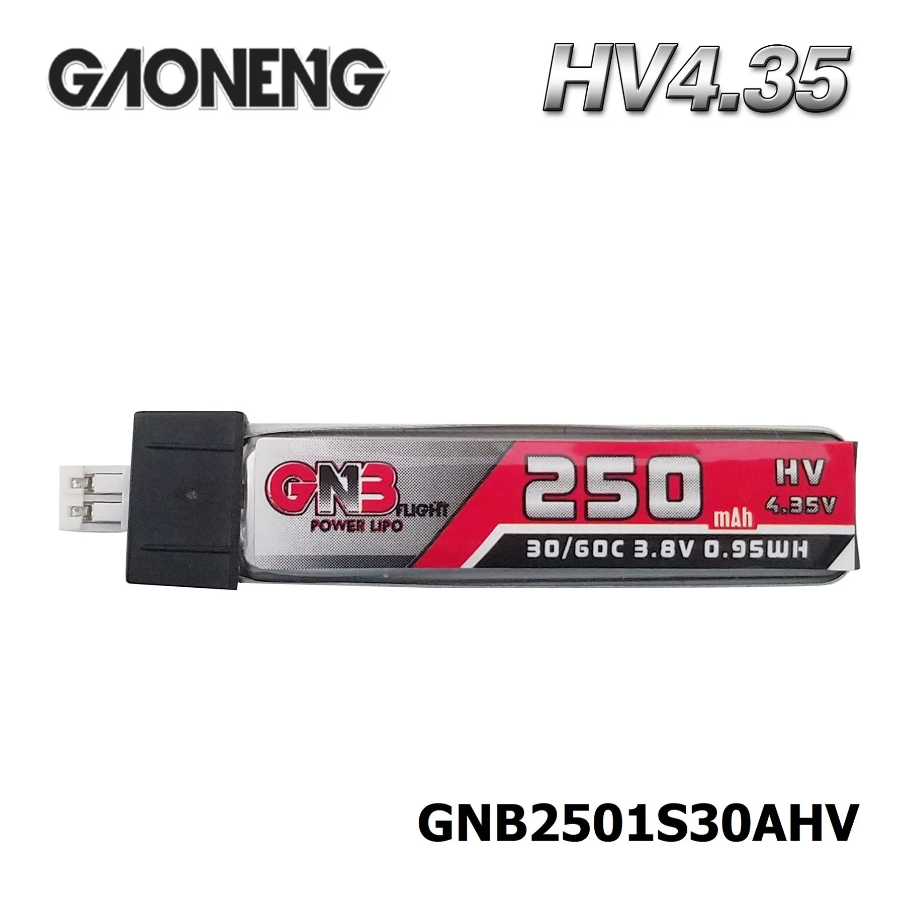 GNB 3.8V HV Lipo Battery 250mAh 1S 4.35V 30C/60C With Charger for QX65 Blade Nano QX CPX MSR Inductrix FPV Tiny7 Beta65S Drone