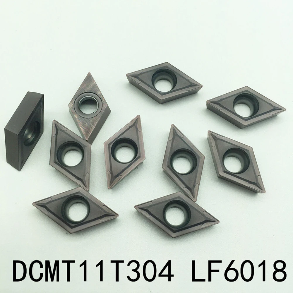 

Новые практичные твердосплавные вставки, 10 шт./кор., аксессуары DCMT11T304, запасные части, токарная домашняя промышленность
