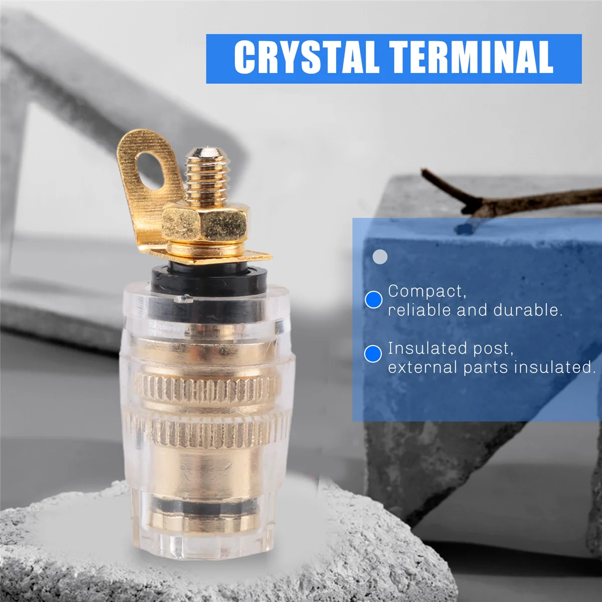 AA26P Nieuwe 4Pc Versterker Luidspreker Terminal Binding Post 4mm Banaanstekker Jack