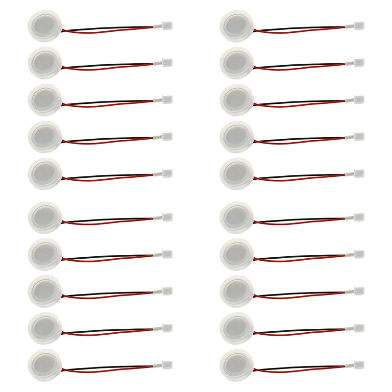 

【Fast-Sale】20 Pcs 20Mm 1.7Mhz Ultrasonic Mist Maker Fogger Ceramics Discs With Wire And Sealing Ring Humidifier Accessories