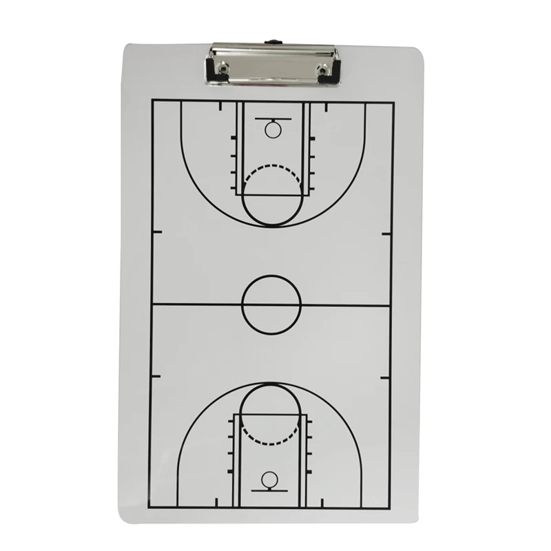 3X Coach Board Droog uitwisbaar Coaching Board Dubbelzijdig ontwerp Strategiebord Whiteboard voor basketbal