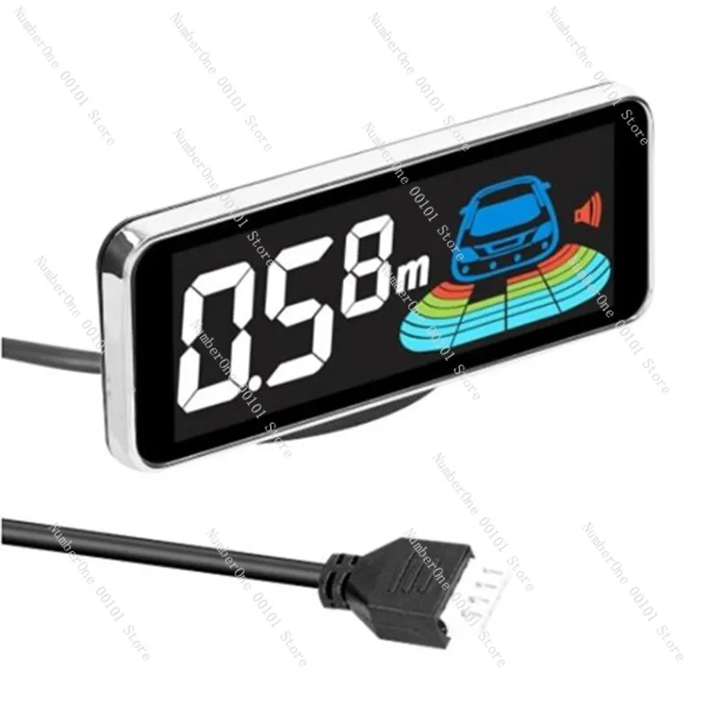 

Color Liquid Crystal Display Reversing Radar Color LCD Display Voice Parking Buzzer Mute Four-Gear Volume Adjustment