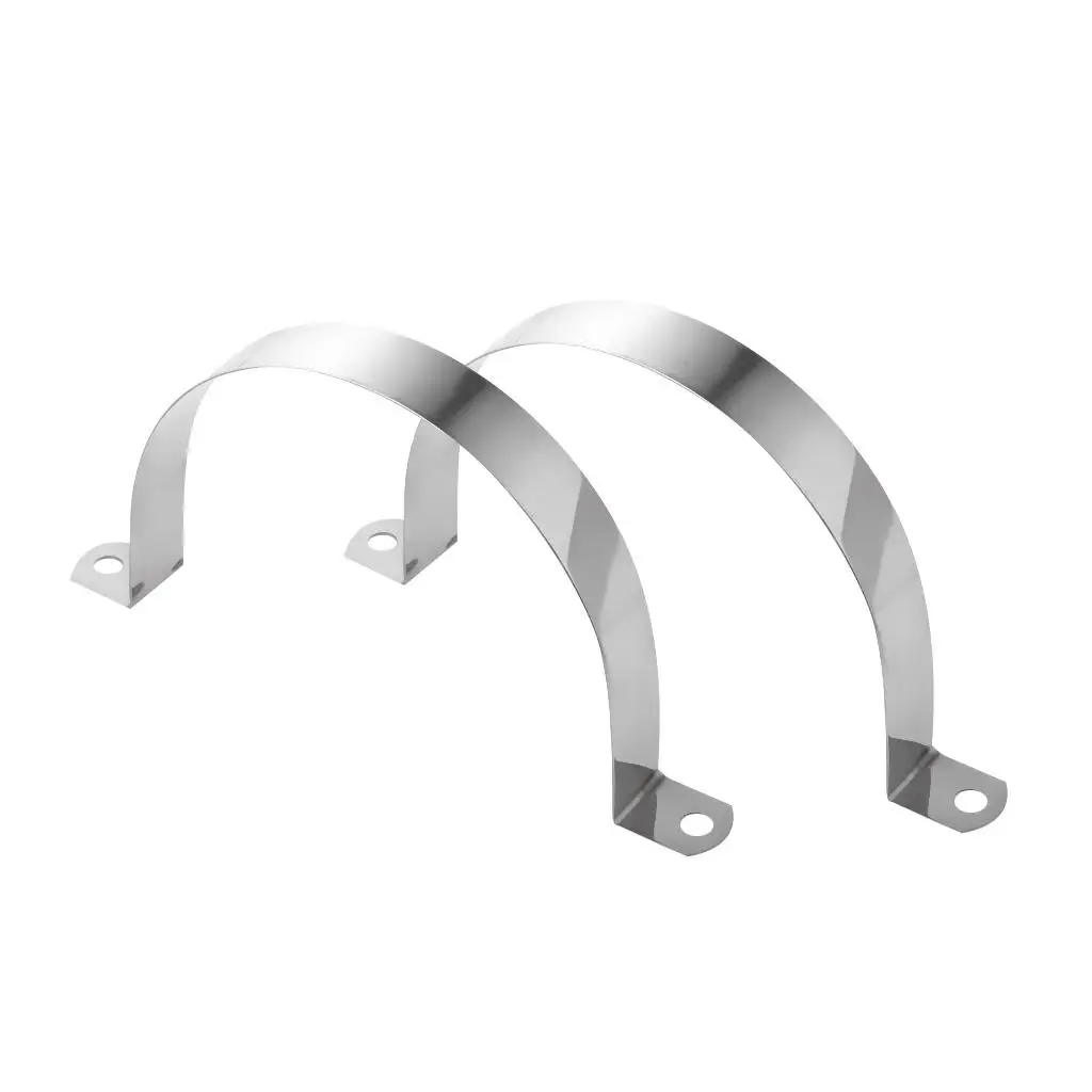 Stainless Steel Saddle Clamp U Shape Tube Strap Pipe Accessory for Secure Plumbing and Conduit Mounting