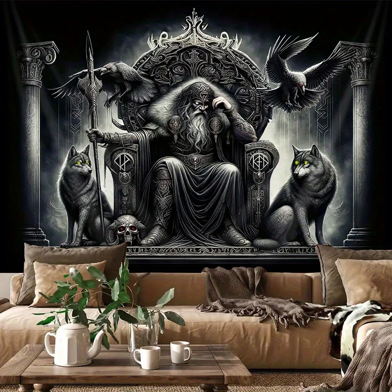 

VIKAMA Trendy and Stylish Tapestry Living Room, Bedroom, Music Room Theme Wall Hanging Wall Background Decorative Wall Hanging