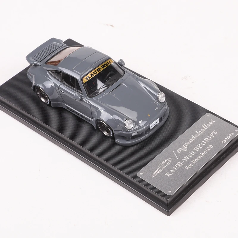 1/64 Model samochód symulacyjny do odlewania odlew stopu Porsche 993 RWB oryginalna dekoracja z wysokiej klasy kolekcji prezent