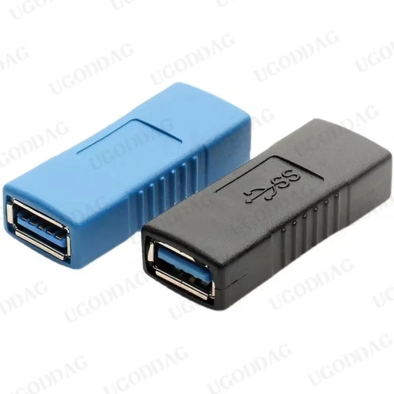 USB 3.0 Type A Female To A Female Connector Adapter USB3.0 AF To AF Coupler F/F Gender Changer Extender Converter for Laptop 1PC