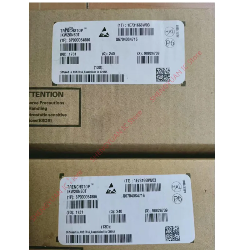 10 pcs IKW20N60T K20T60 TO-247 IKW20N60  20N60  IGBT 600V 20A single 100% new imported original 100% quality