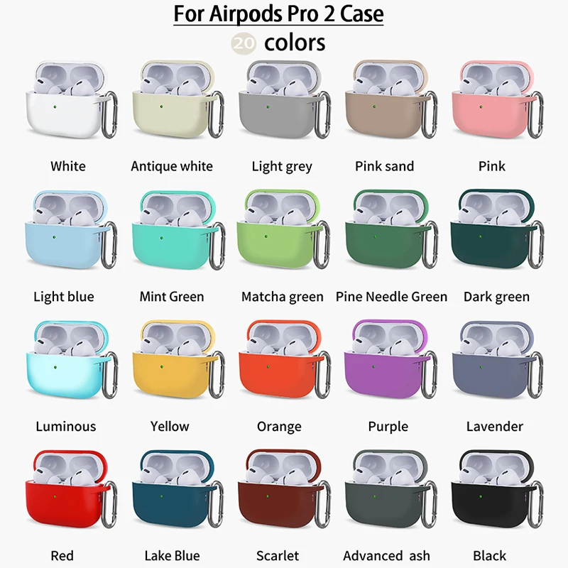Case for Apple Airpods Pro 2 Case Earphone Accessories Bluetooth Headset Silicone Apple Air Pod Pro 2 Cover Airpods Pro2 Case