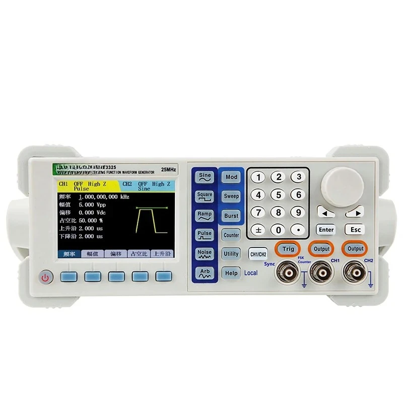 ET3315 ET3325 ET3320 ET3360 Series Dual Signal Generator Sine Wave 1uHz~15MHz DDS Counter Dual Channel LCD
